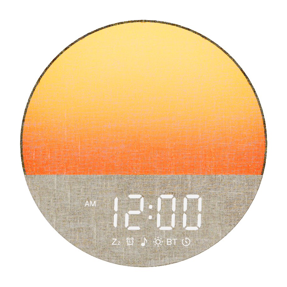 K3 Bluetooth Sunrise Alarm Clock with FM Radio and Dual Alarms