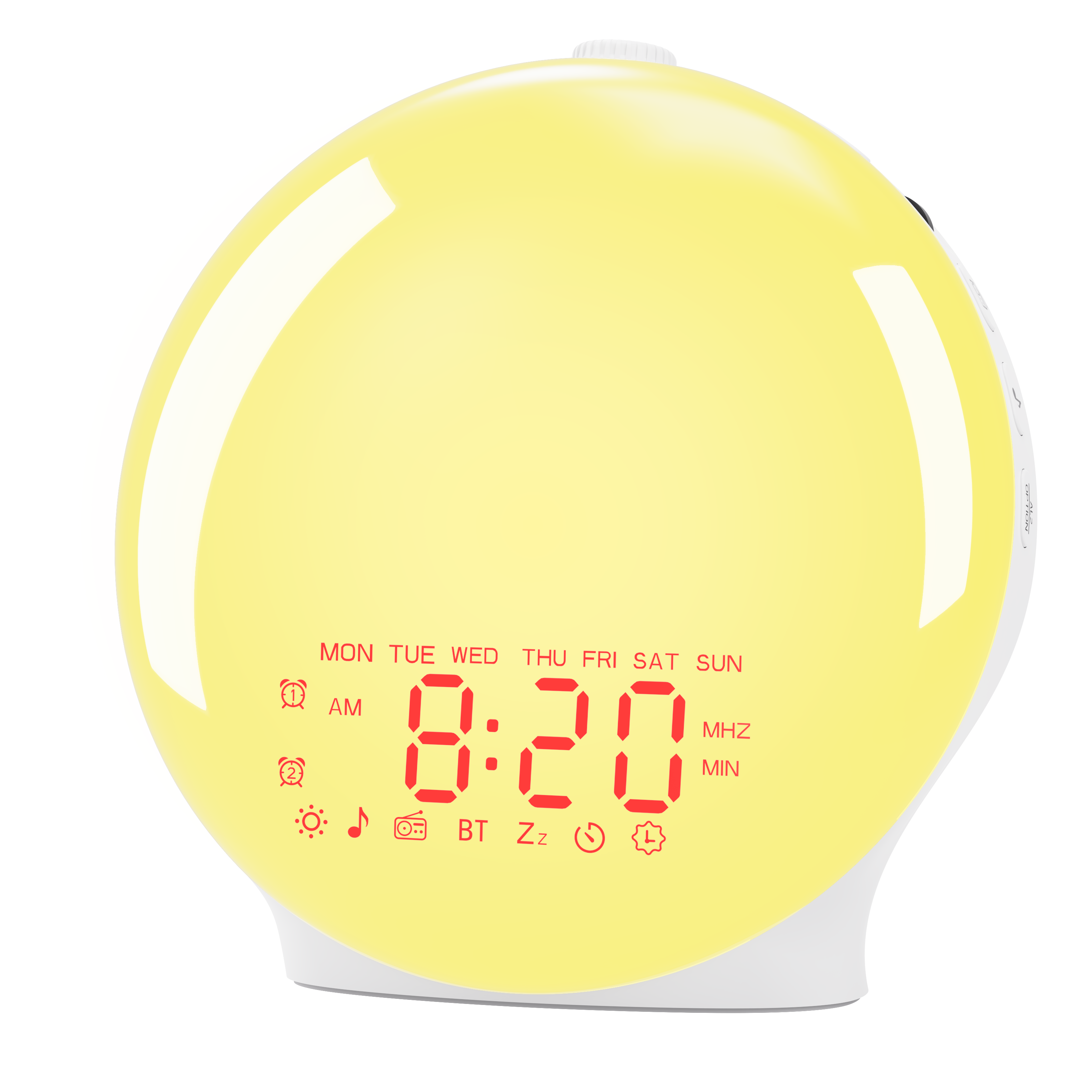 K6 Full-Screen Bluetooth Wake-Up Light Alarm Clock