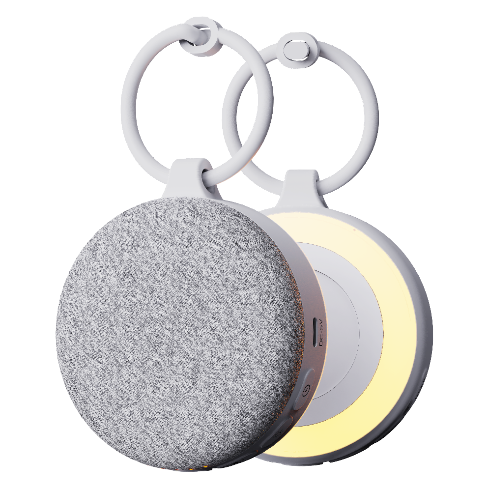 SM-05-Fabric Fabric Portable White Noise Machine with Night Light